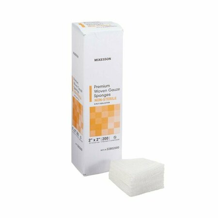 MCKESSON NonSterile Gauze Sponge, 2 x 2 Inch, 200PK 22802000